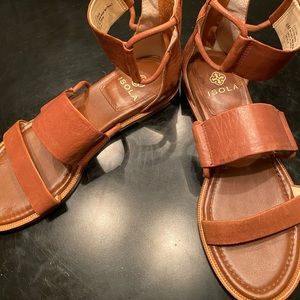 Isola tan leather gladiator sandals